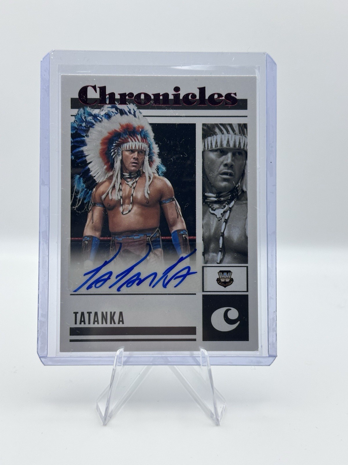 Panini 2023 Chronicles WWE Tatanka Chronicles Signatures Auto #CS-TTK