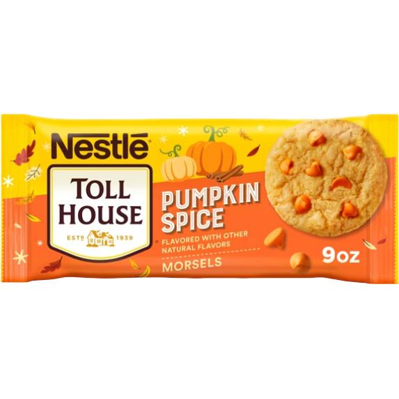 Nestle Toll House Pumpkin Spice Regular Baking Chips Morsels, 9 oz