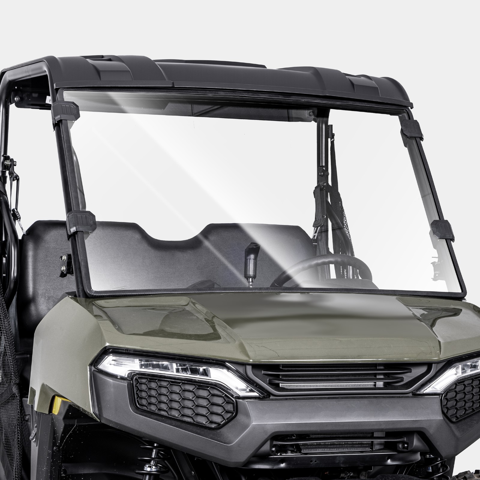 Front Window Scratch Resistant PC Full Windshield for Polaris Ranger 500 2026+
