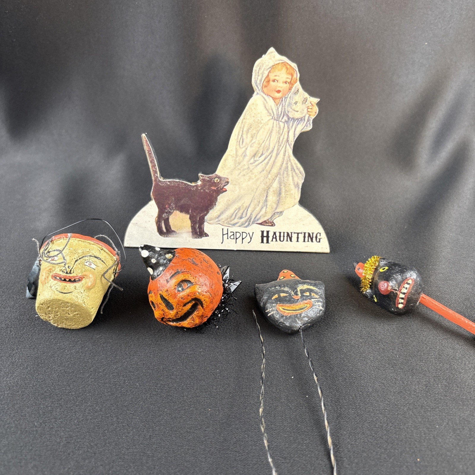 Johanna Parker Bethany Lowe Primitives by Kathy Halloween Ornament Lot 5 Pc