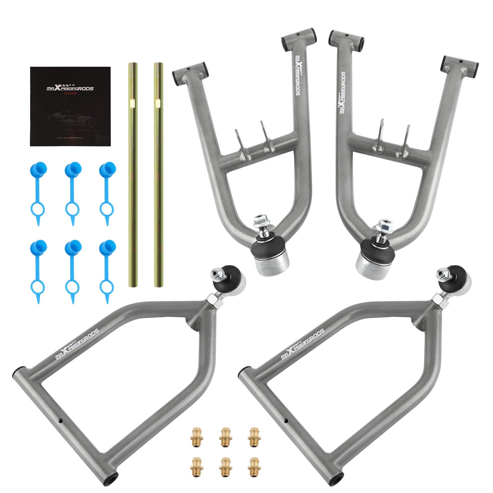 Front Upper Lower A-Arm Set for Yamaha Banshee 350 YFZ350 Adjustable Control Arm