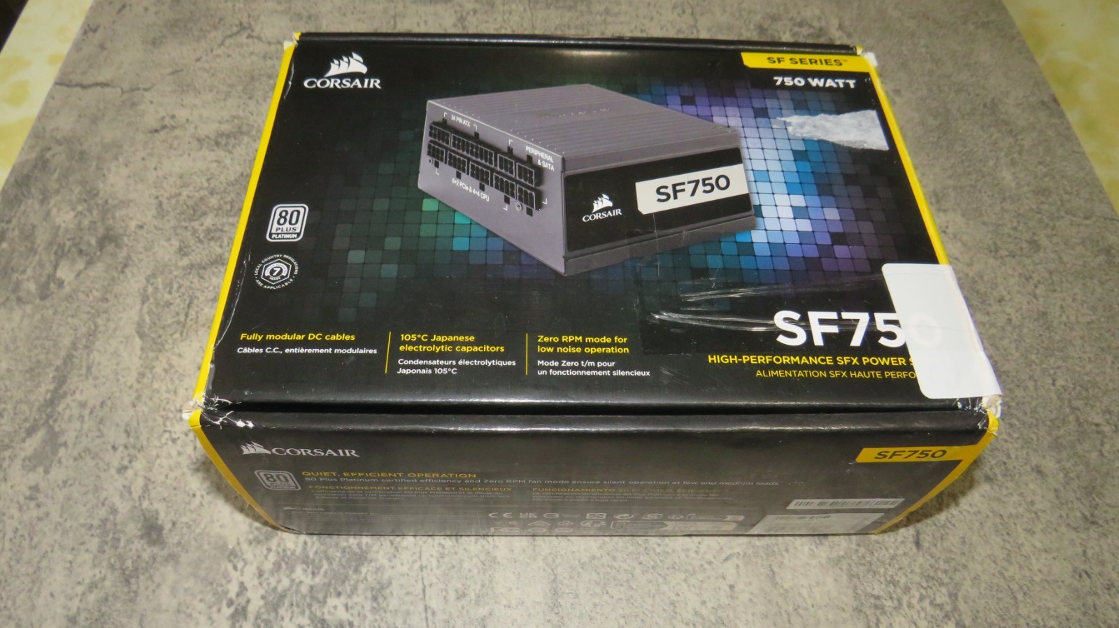Corsair SF750 750W 80+ Platinum Fully Modular SFX PSU CP-9020186-NA Corsair SF750 750W 80+ Platinum Fully Modular SFX PSU CP-9020186-NA