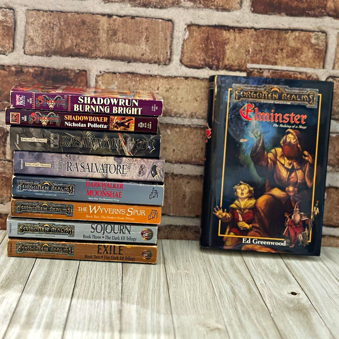 Forgotten Realms Shadow Run Drizzt Elminster book lot Dungeons & Dragons 
