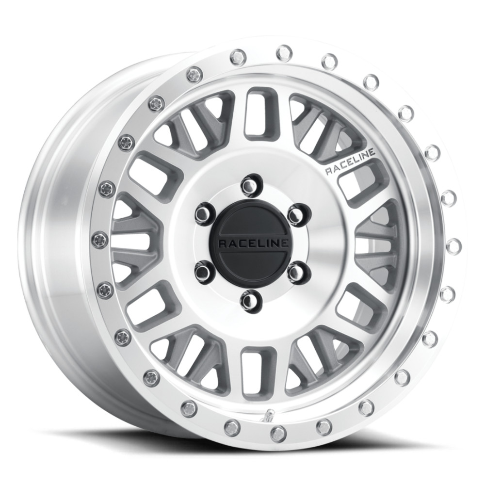 Raceline Wheels 951MC-78562-00 951MC Ryno Wheel 17x8.5 6x120 0mm Silver/Machined