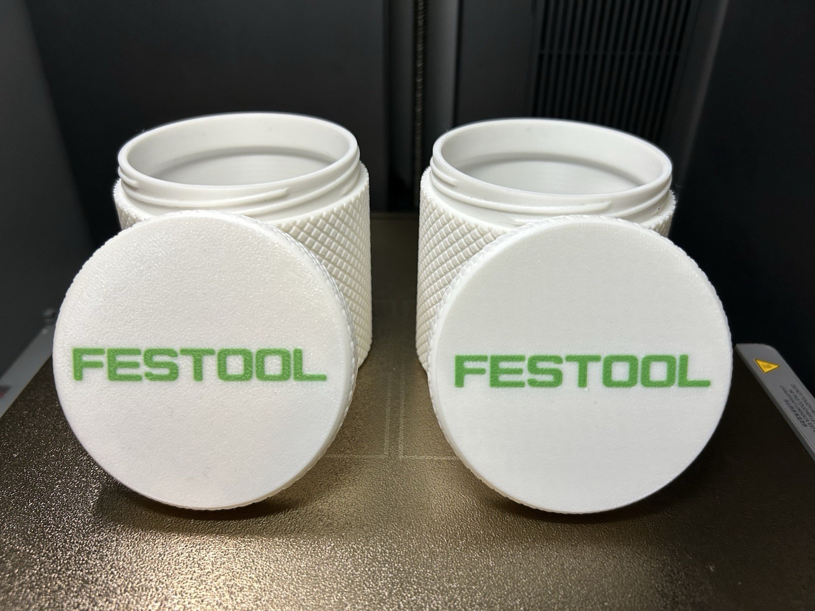 Festool Container Set 2 Pack Large - Threaded Screw Parts Storage 3D Printed