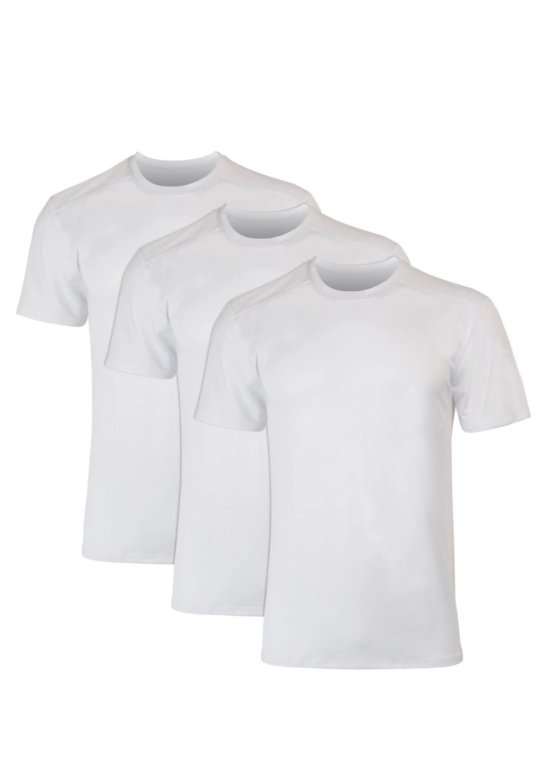 Hanes Men’s X-Temp Mesh Back T-Shirt 3-Pack | Moisture-Wicking, BreathableWhite