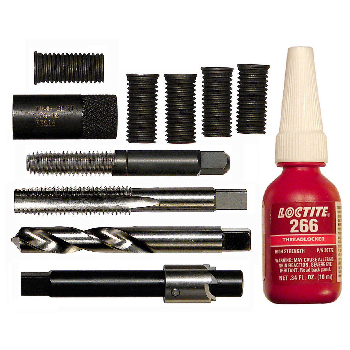 Time-Sert 0381D 3/8-16 Harley Davidson Head Bolt Kit - 