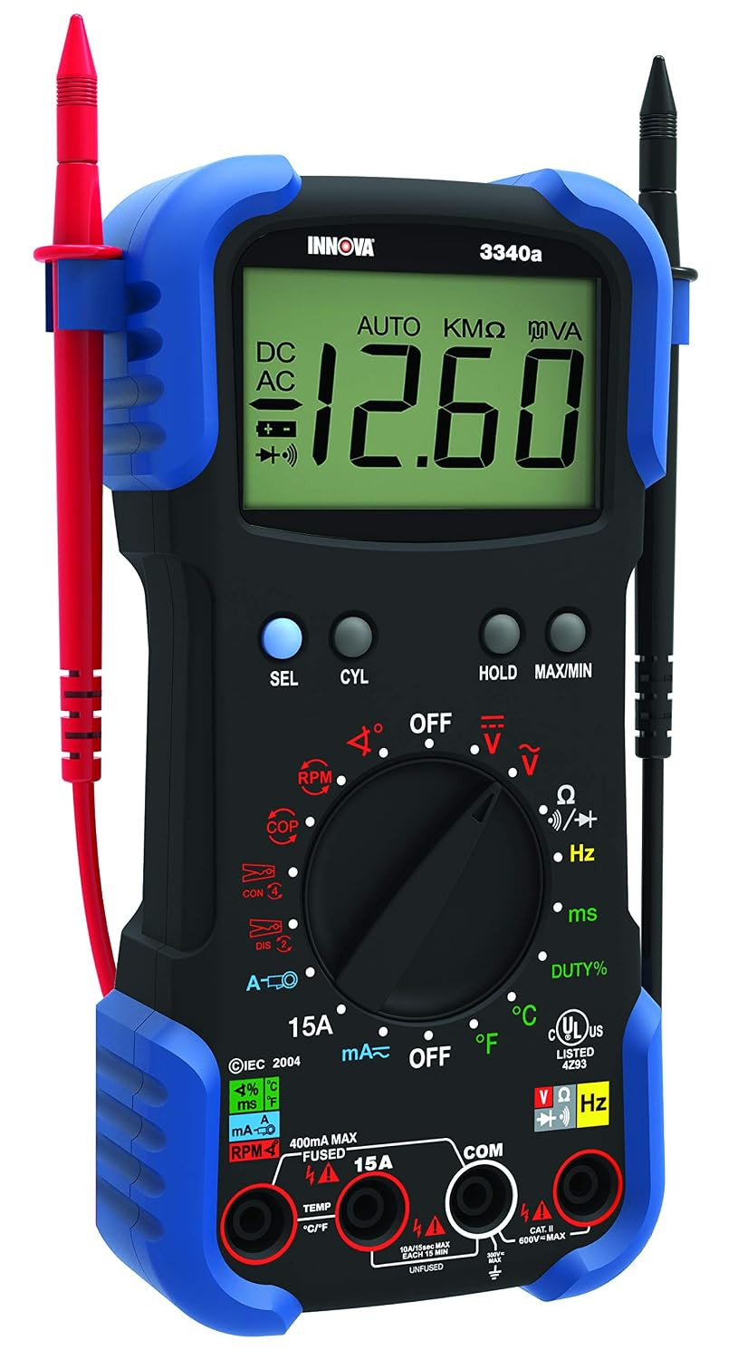 3340 Professional Automotive Digital Multimeter, Black 3340 Professional Automotive Digital Multimeter, Black