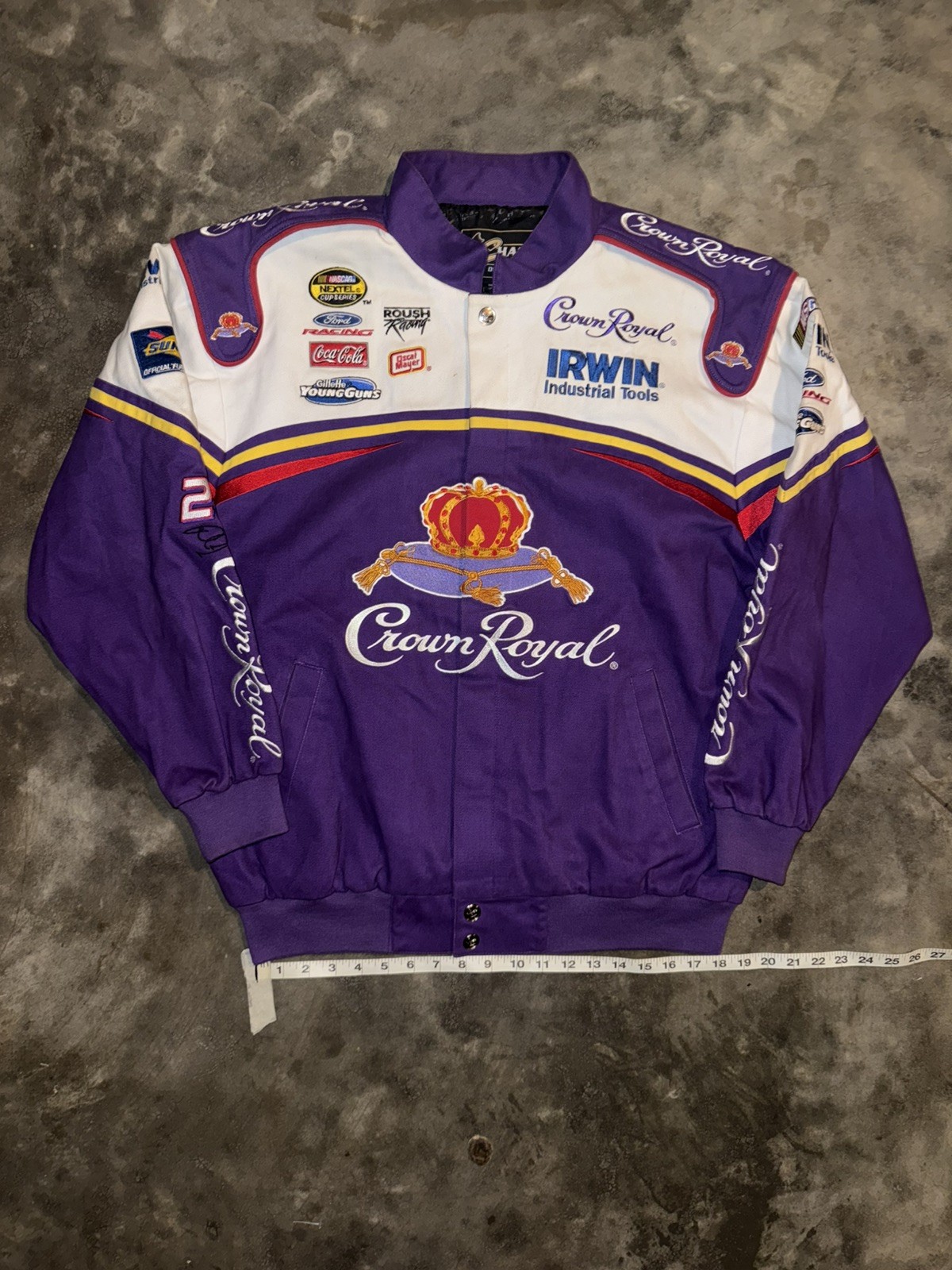 VTG Chase Authentic Crown Royal CAR 17 Kenseth Jamie McMurray Racing Crew Jacket VTG Chase Authentic Crown Royal CAR 17 Kenseth Jamie McMurray Racing Crew Jacket
