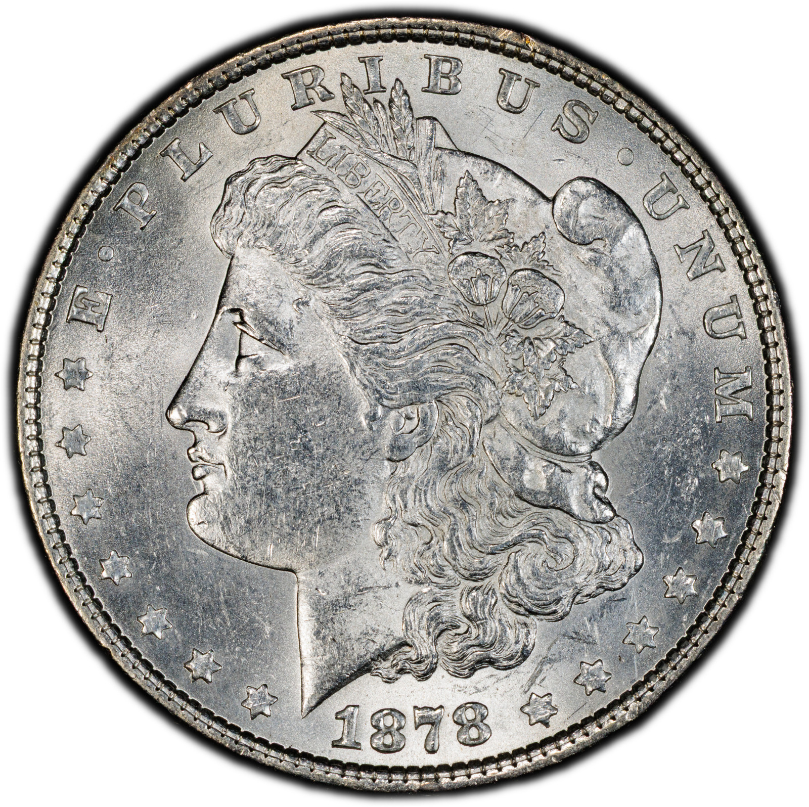 1878-P 7TF Rev of 1879 PCGS MS61 Morgan Dollar | Scarce | 40th Anniversary Label