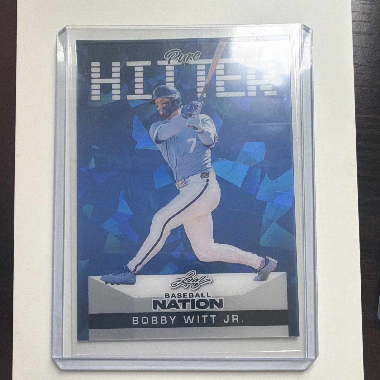 Leaf 2025 Leaf Baseball Nation Pure Hitter Bobby Witt Jr. PB-2 1/1 Leaf 2025 Leaf Baseball Nation Pure Hitter Bobby Witt Jr. PB-2 1/1