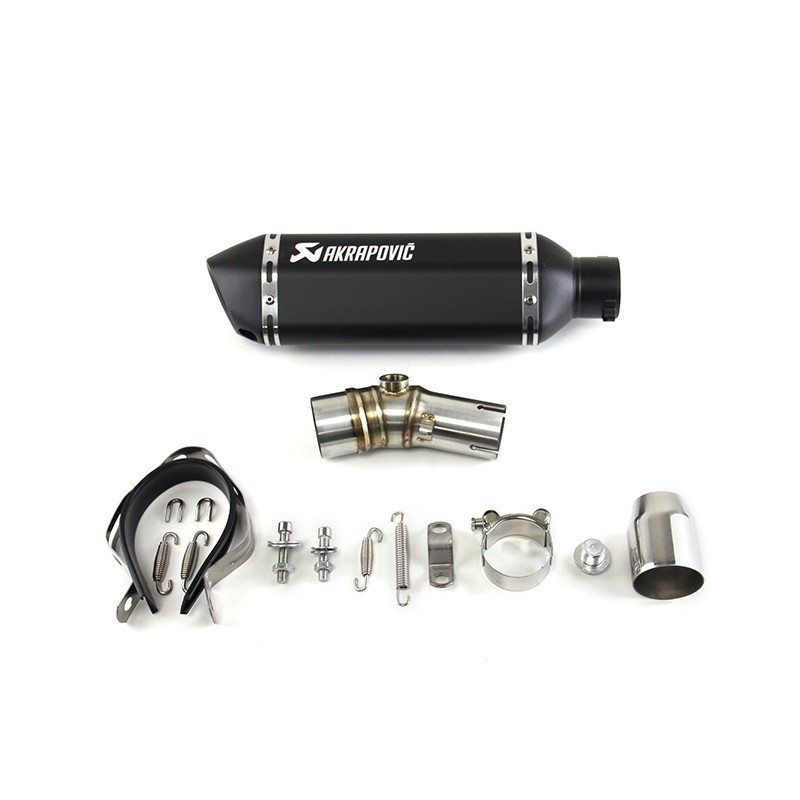 For Kawasaki Ninja 650R EX650 2006-2011 Exhaust Link Pipe Slip on Black Muffler
