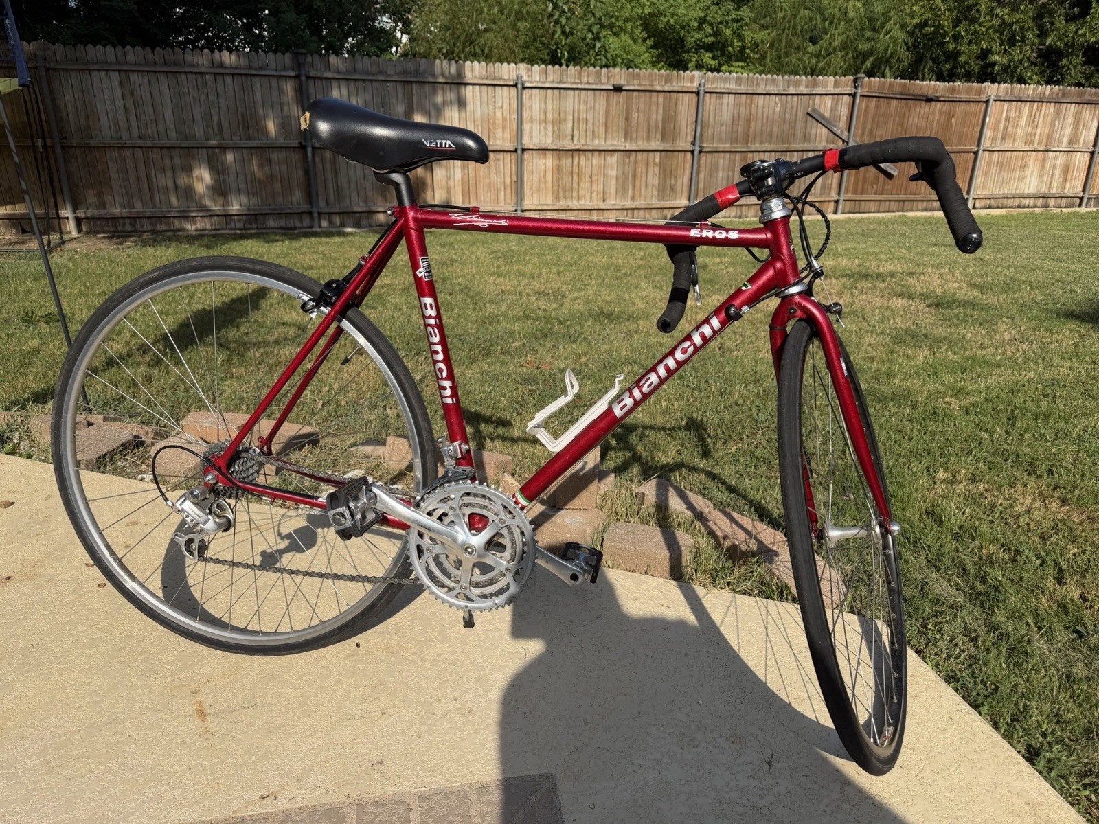 Vintage Bianchi Eros Road Bike Campagnolo Equipped Cro-Mo Lugged Made in Italy