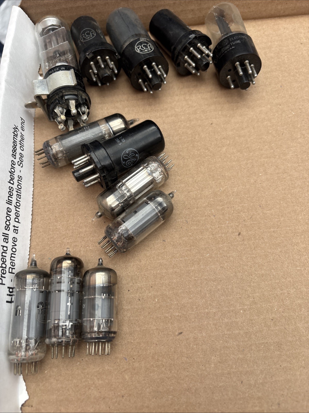 Vintage Tube Lot Telefunken Diamond Bottom Lorenz Untested