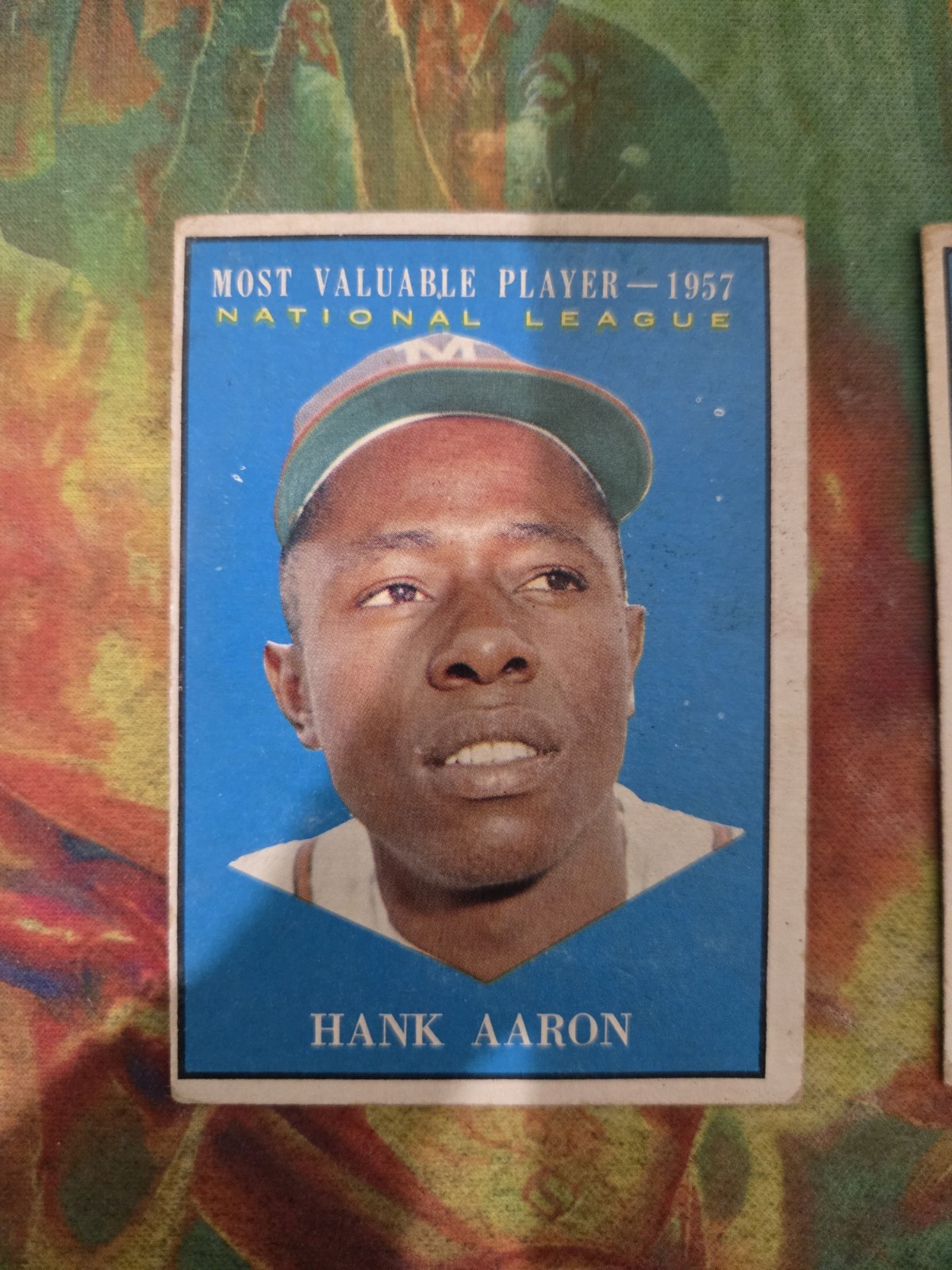 1961 Topps #484 Hank Aaron MVP LOW GRADE See Pictures 