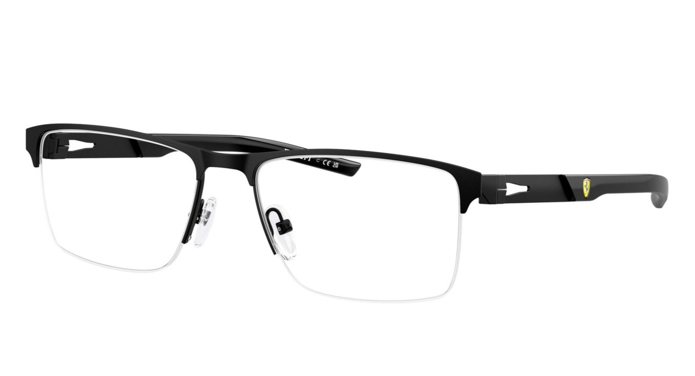 Ray Ban Scuderia Ferrari FZ 7009 126 Matte Black 54/17/145 Authentic Eyeglasses