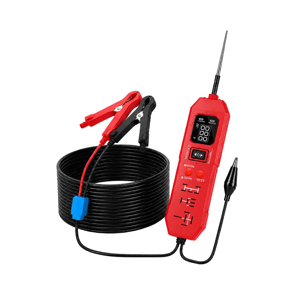 2026 Upgraded DW833 Circuit Relay Tester 3.5-36V 4/5 Pin with LED Work Light