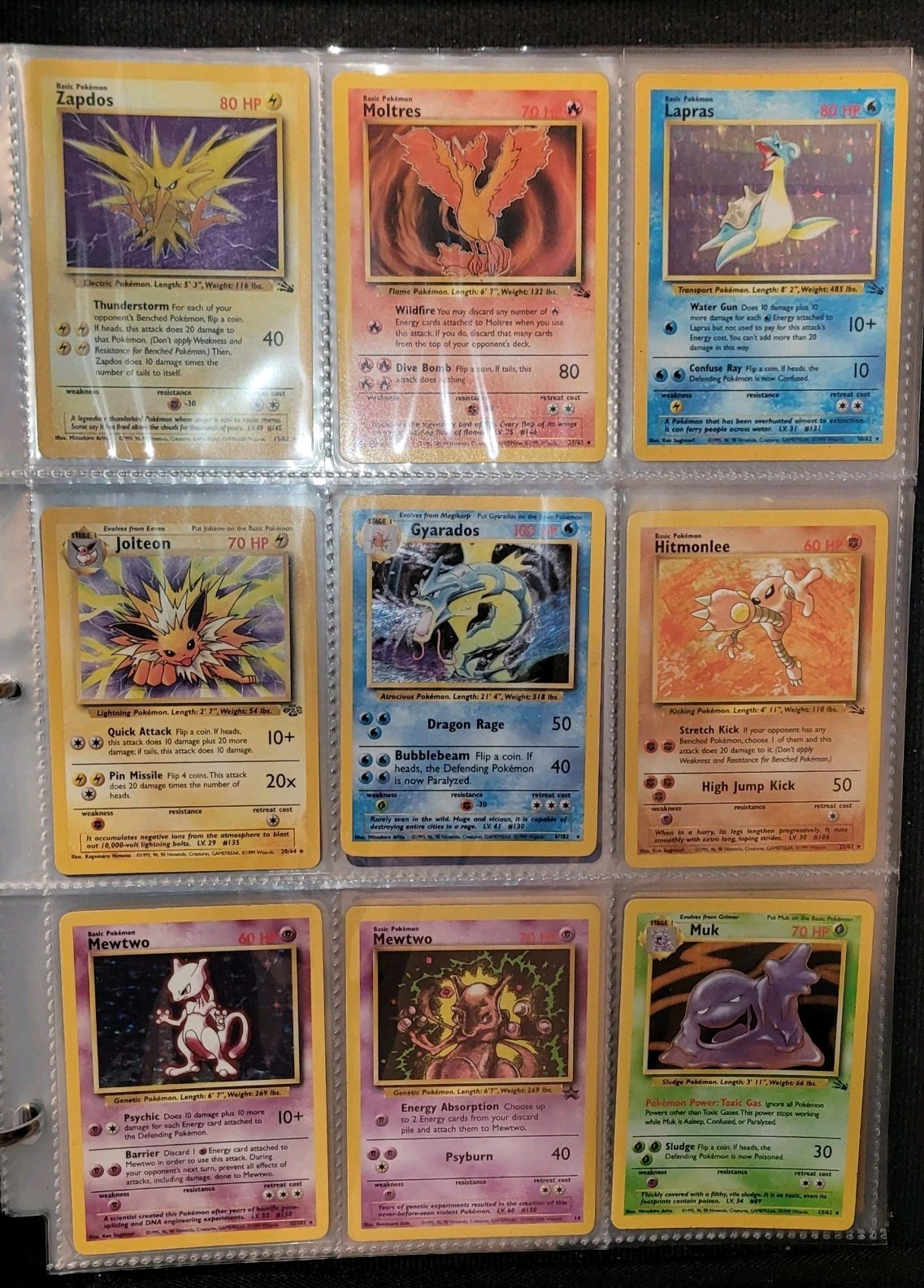 Vintage Pokemon Cards 9 Total Holo & Regular RARE. Including VHS Movie PROMO 