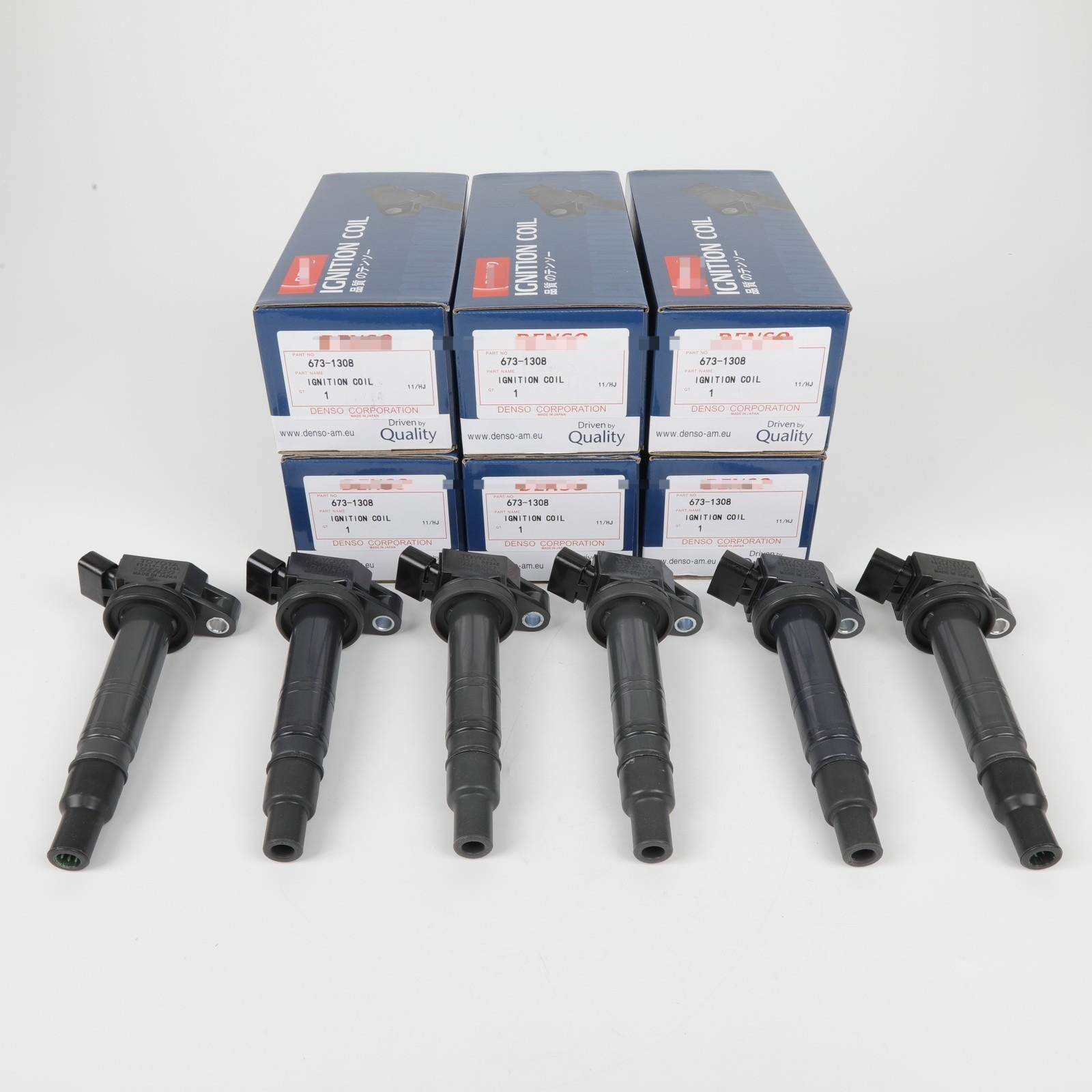 New 6x DENSO 673-1308 Ignition Coils 90919-02248 For 03-20 & Lexus I4 V6
