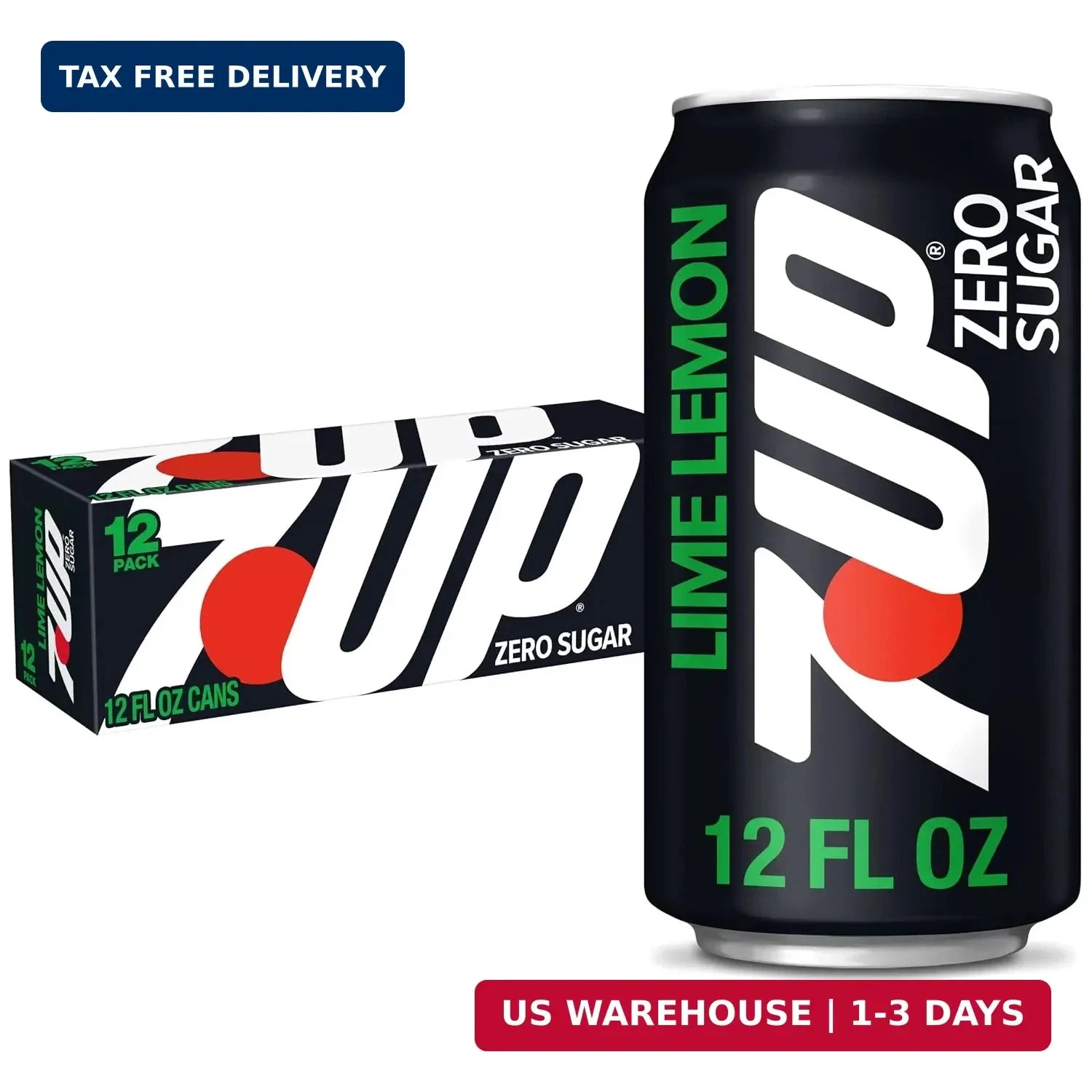 Zero Sugar 7-Up Soda, 12 Oz., Pack of 12 Zero Sugar 7-Up Soda, 12 Oz., Pack of 12