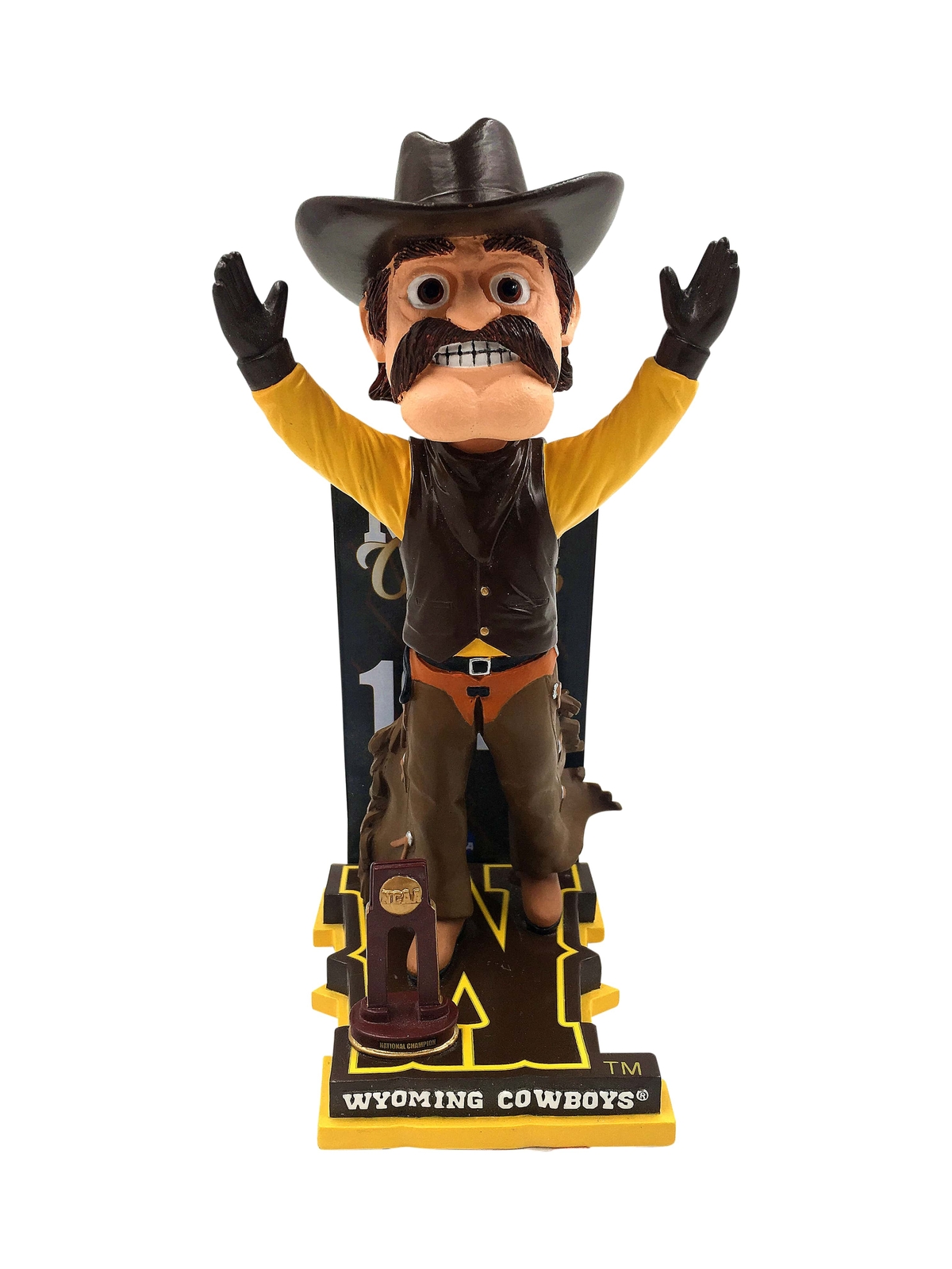 Cowboy Joe Wyoming Cowboys Men\'s Basketball Champions Bobblehead #/216 Cowboy Joe Wyoming Cowboys Men\'s Basketball Champions Bobblehead #/216