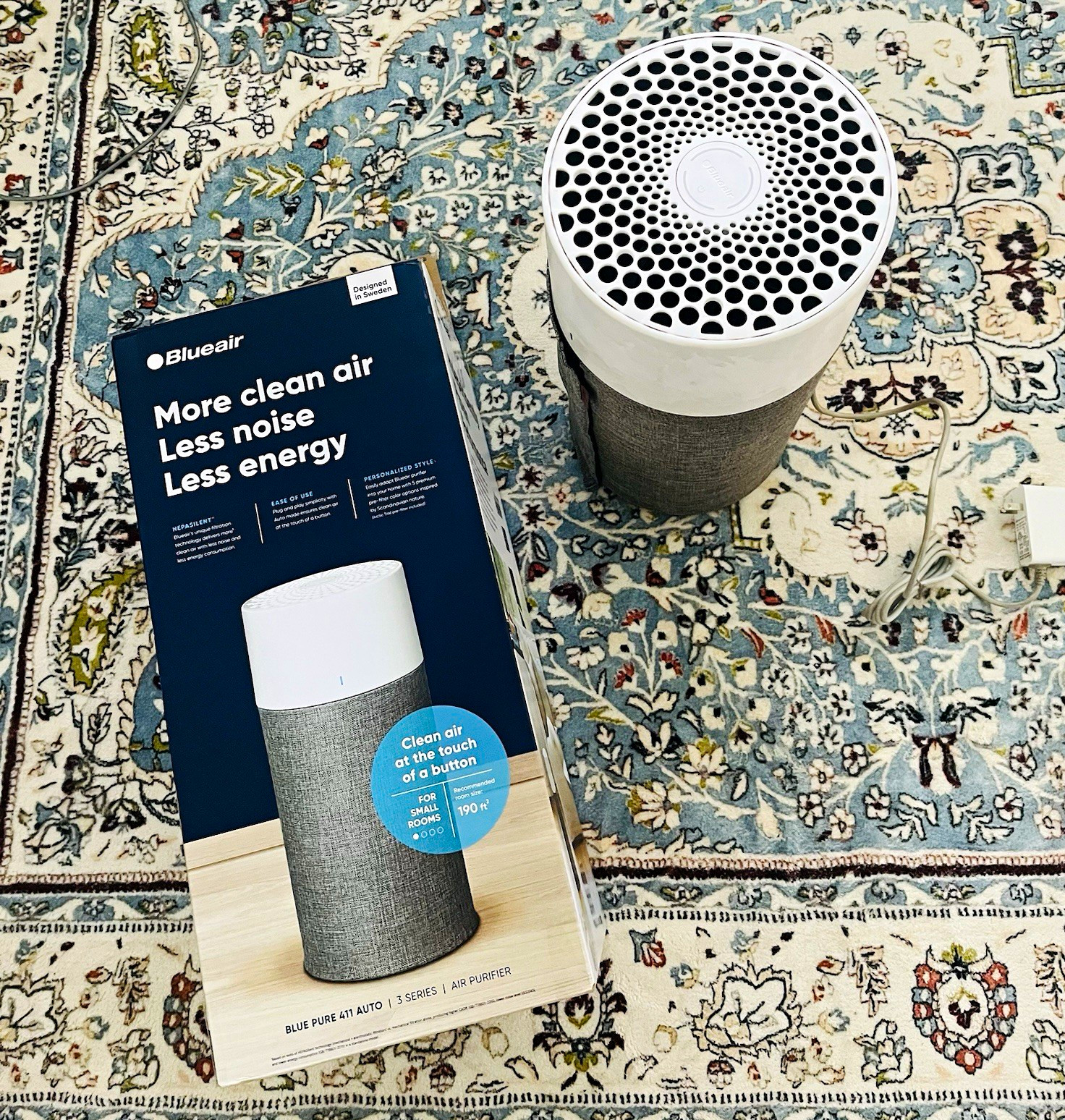 Blueair Blue Pure 411 Auto Portable Air Purifier Touch 190 sq ft