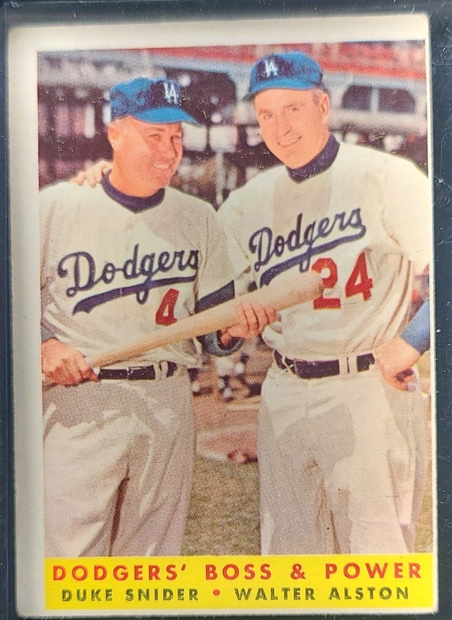 1958 Topps - Duke Snider, Walter Alston #314 1958 Topps - Duke Snider, Walter Alston #314