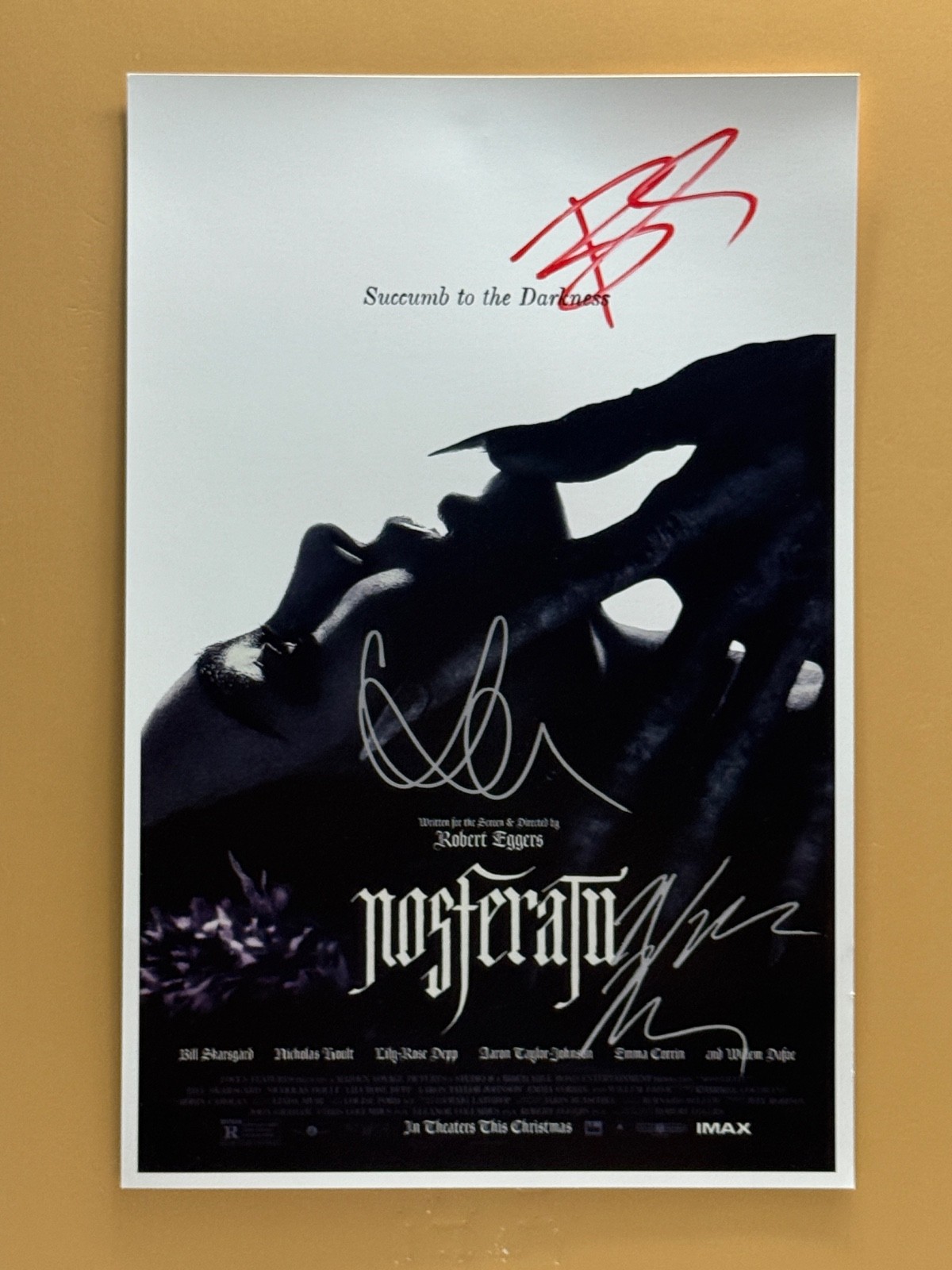 SIGNED NOSFERATU 11x17 Movie Poster COA by 3 of the actors - Shipped FREE SIGNED NOSFERATU 11x17 Movie Poster COA by 3 of the actors - Shipped FREE