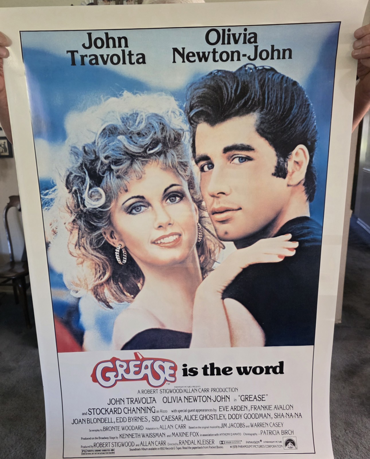 Orginal Grease Movie Poster 40 × 27 Great Vintage Condition 1978 Orginal Grease Movie Poster 40 × 27 Great Vintage Condition 1978