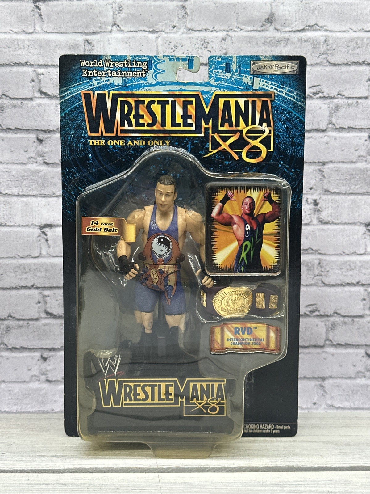 WWE WWF Wrestlemania x8 RVD ROB VAN DAM SERIES 18 Figure Jakks Pacific New