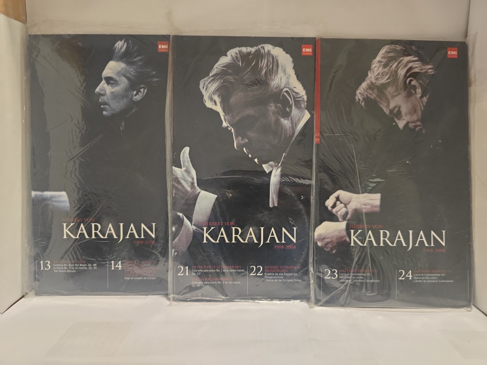 Herbert Von Karajan 1908-2008 EMI Classics CD Book Lot Of 3 (6 CDs) SEALED RARE Herbert Von Karajan 1908-2008 EMI Classics CD Book Lot Of 3 (6 CDs) SEALED RARE