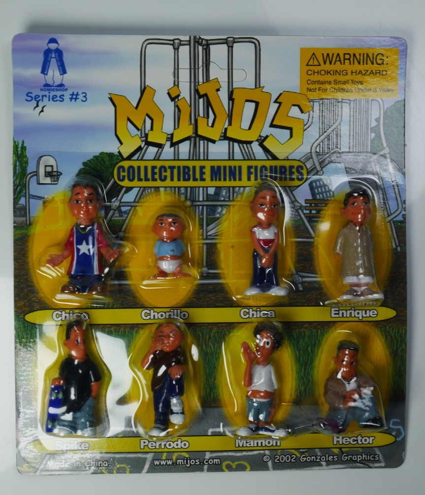 Hey Homies - Complete set of 8 Mijos series #3 Figures - Blister Card package