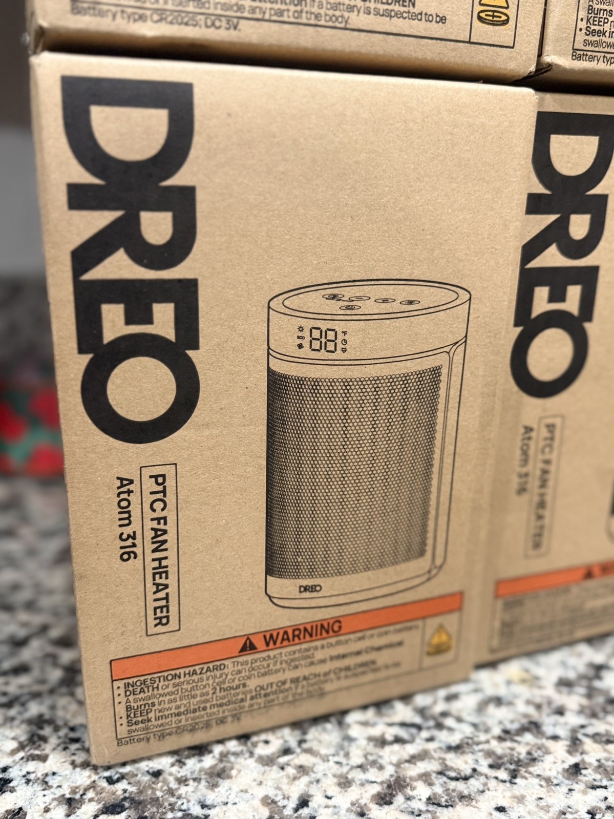 NEW Dreo Portable Electric Space Heater with Thermostat Timer 1500W Home Office NEW Dreo Portable Electric Space Heater with Thermostat Timer 1500W Home Office