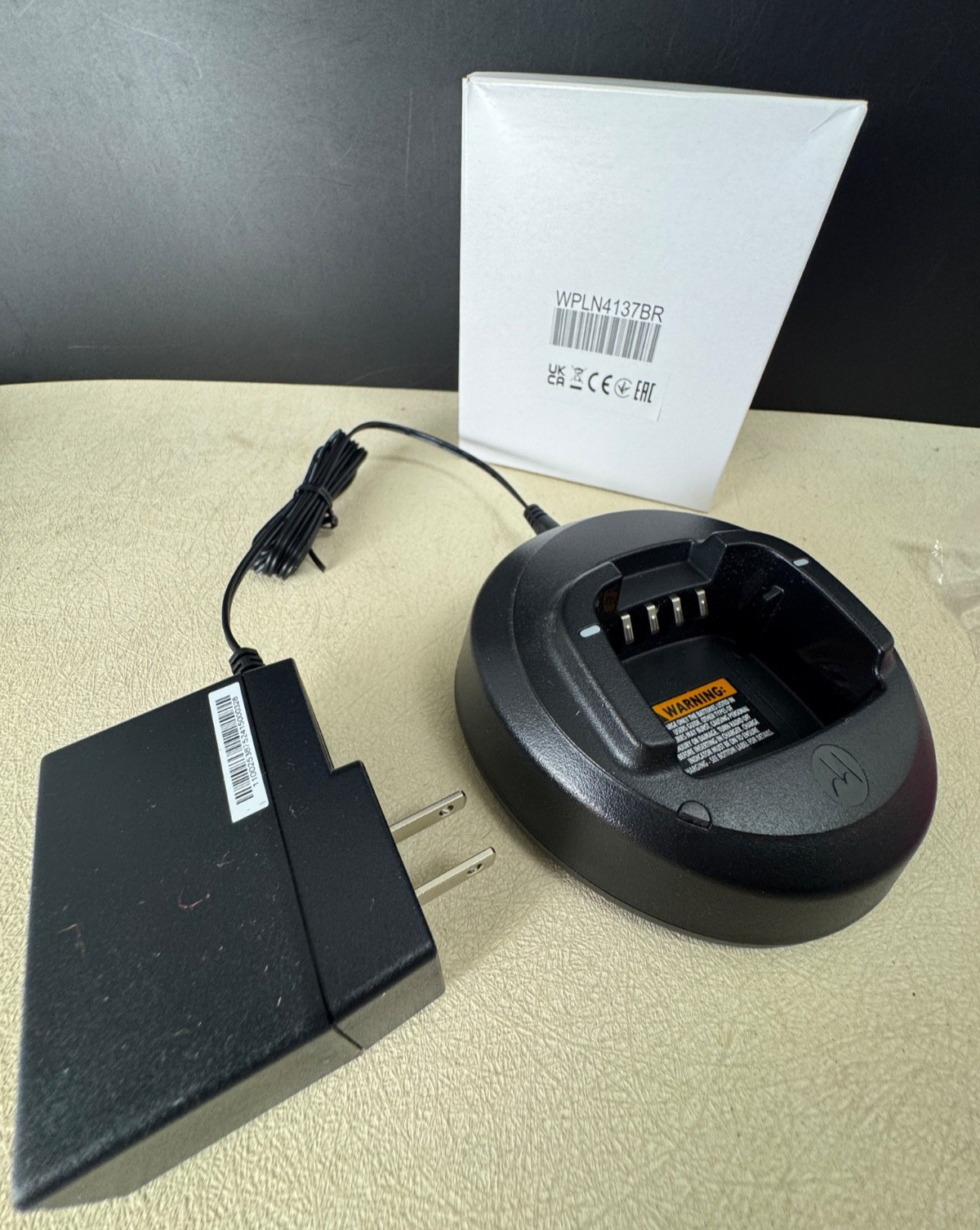 Authentic Motorola CP185 Radio Charger Cup PMPN4132A with US Power Supply USA