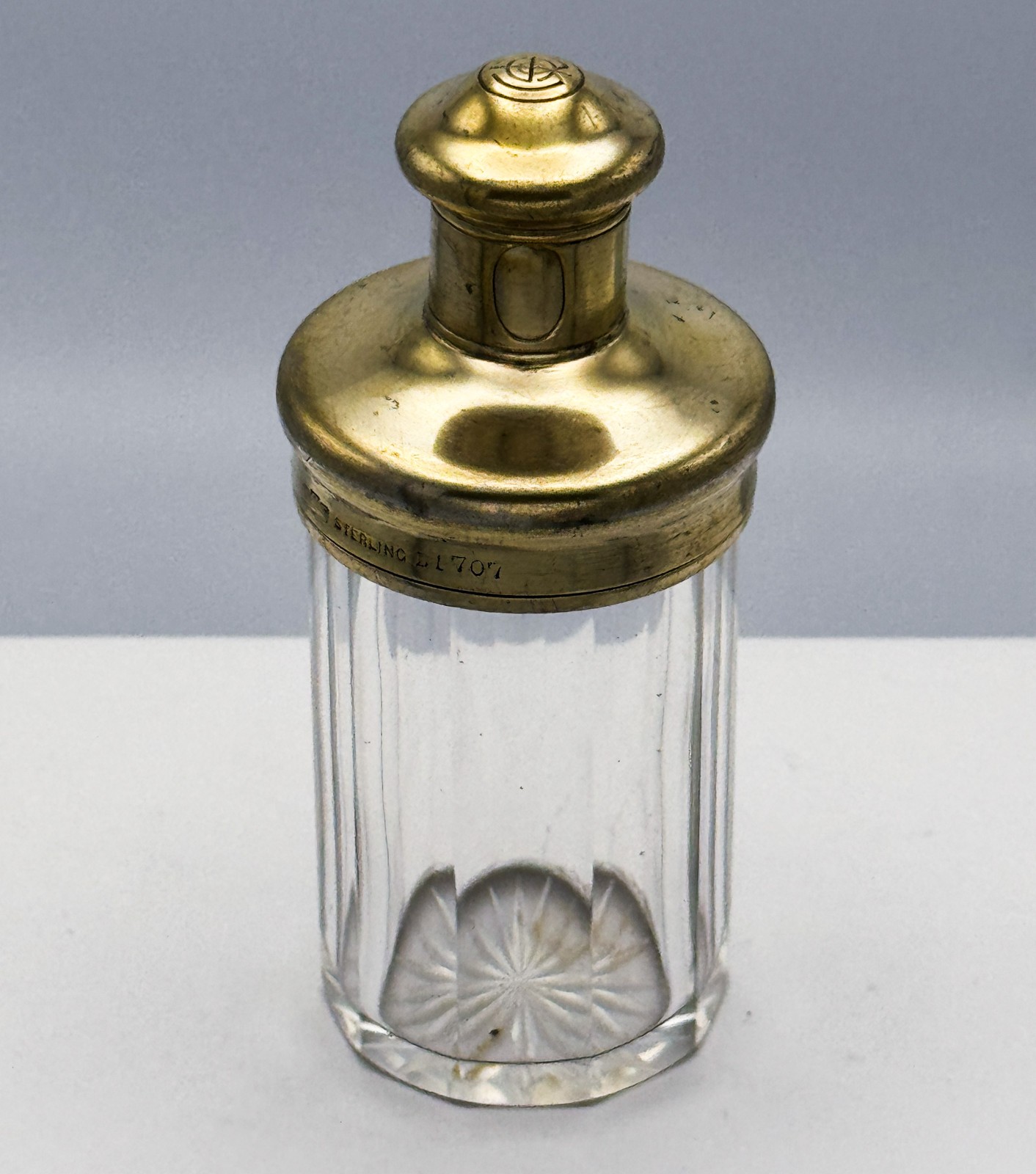 Antique Sterling Silver Gorham Traveling Vanity Vial/Sugar Dispenser