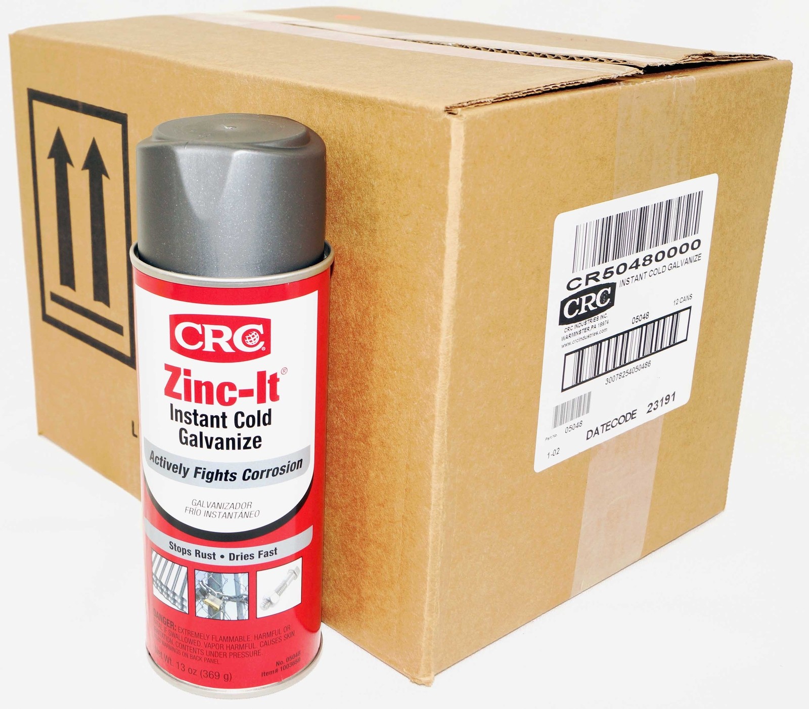 CRC Zinc-It Instant Cold Galvanize Rust Corrosion Protector 13 Oz. Case Of 12
