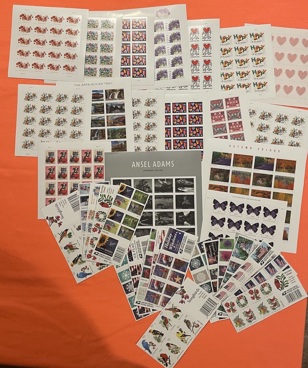 Forever Stamps Huge Lot Of 35 Books - FV Over $560 MNH Nice Assortment MNH 🔥🔥