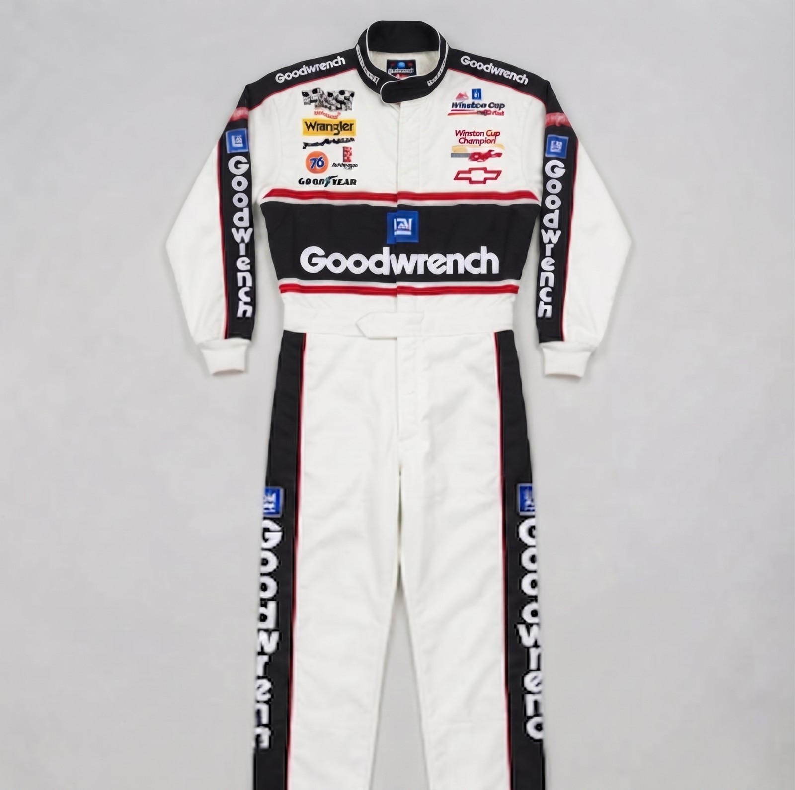 Vintage Dale Earnhardt Sr. Goodwrench NASCAR Racing Suit Level 2 FIA White Black