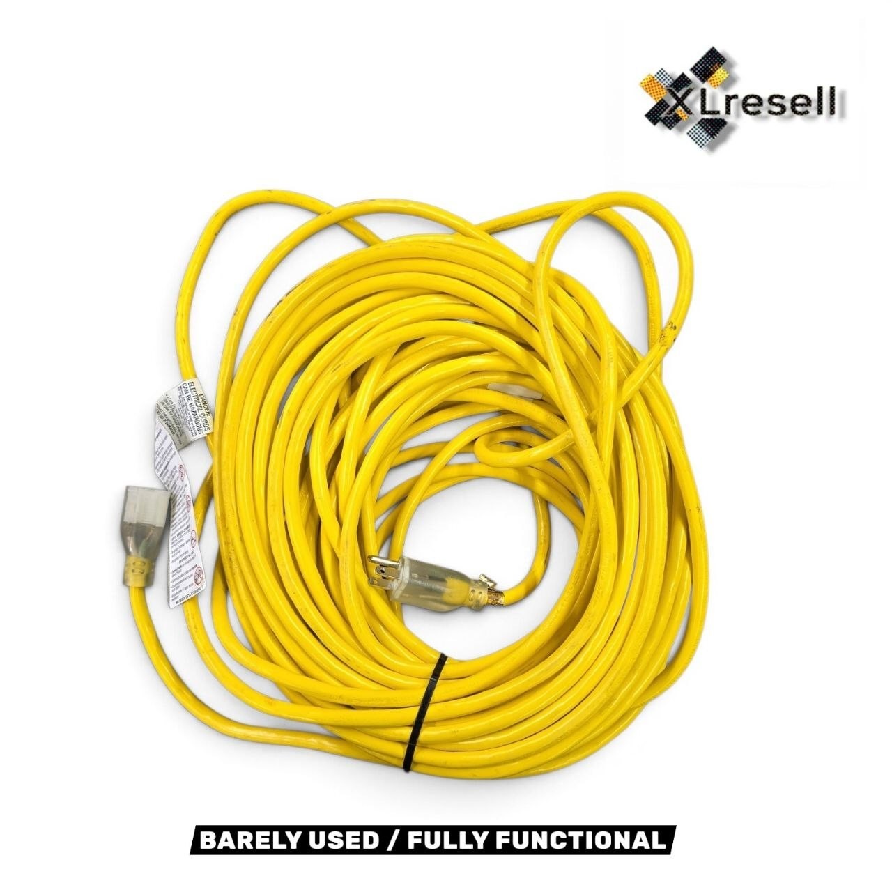 Husky 100 Ft 14/3 Medium Duty Indoor/Outdoor Extension Cord Lighted End Yellow Husky 100 Ft 14/3 Medium Duty Indoor/Outdoor Extension Cord Lighted End Yellow