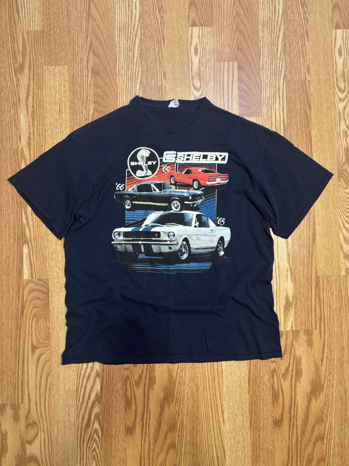 Vintage 2000s Shelby Cobra Mustang Graphic T-Shirt Delta Magnum Weight Men\'s XL