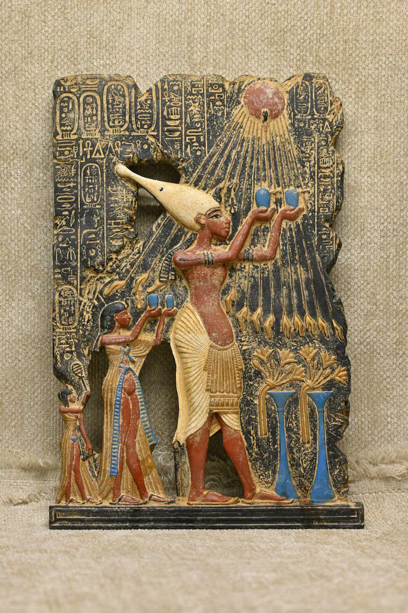Rare Pharaonic Stela King Akhenaten Authentic Ancient Egyptian Artifact 1336 BC