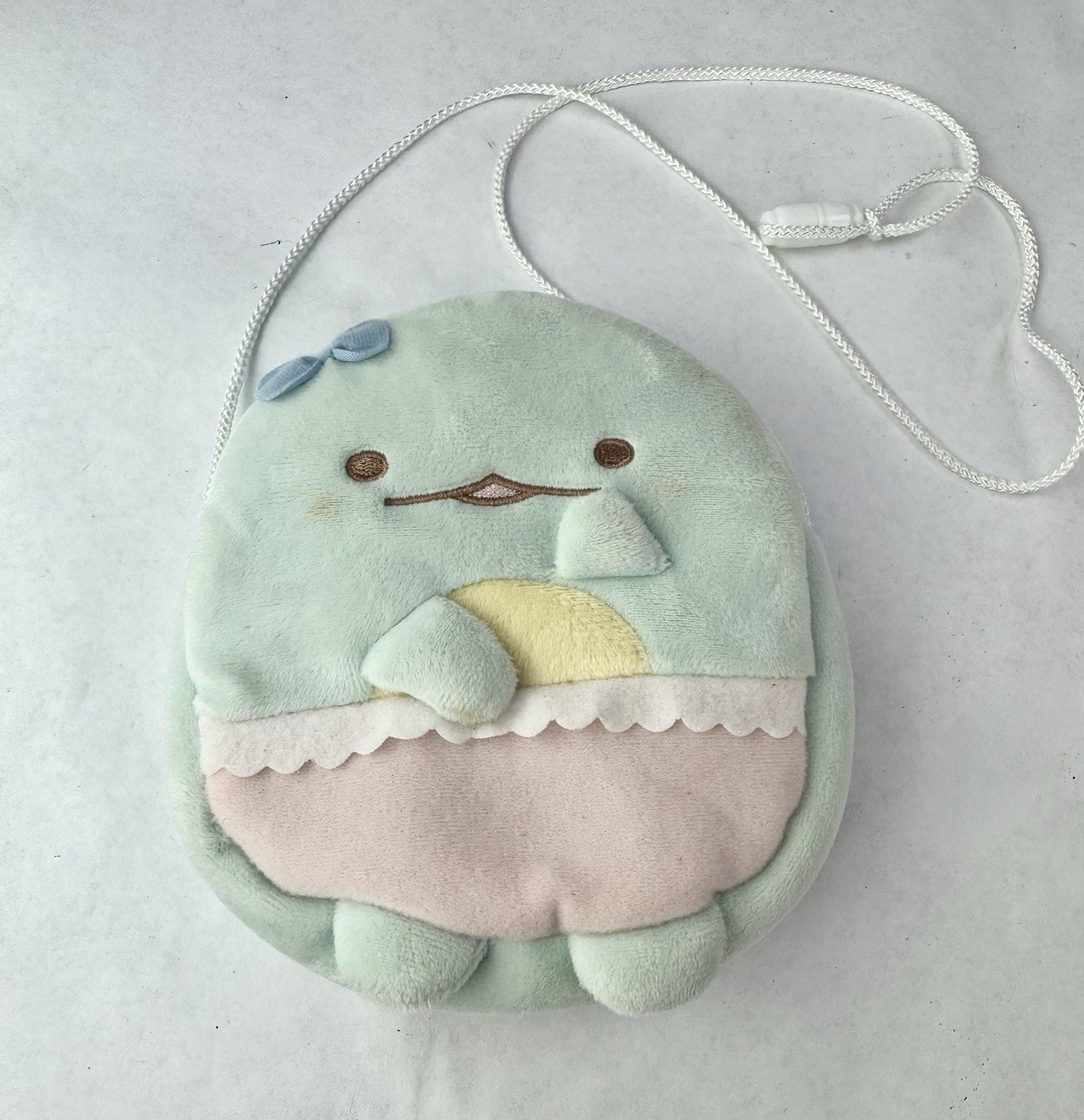 San-X Sumikko Gurashi Tokage Dino Plush Mini Crossbody Pouch Bag Zip 6” San-X Sumikko Gurashi Tokage Dino Plush Mini Crossbody Pouch Bag Zip 6”