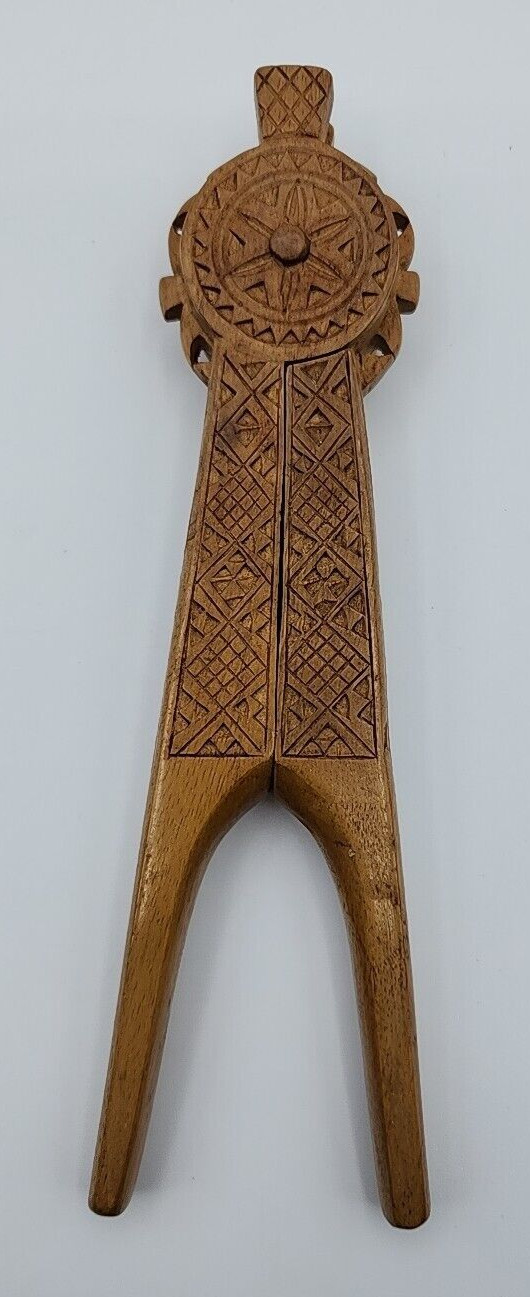 Scandinavian Wood Intricately Carved Nutcracker ca 8\