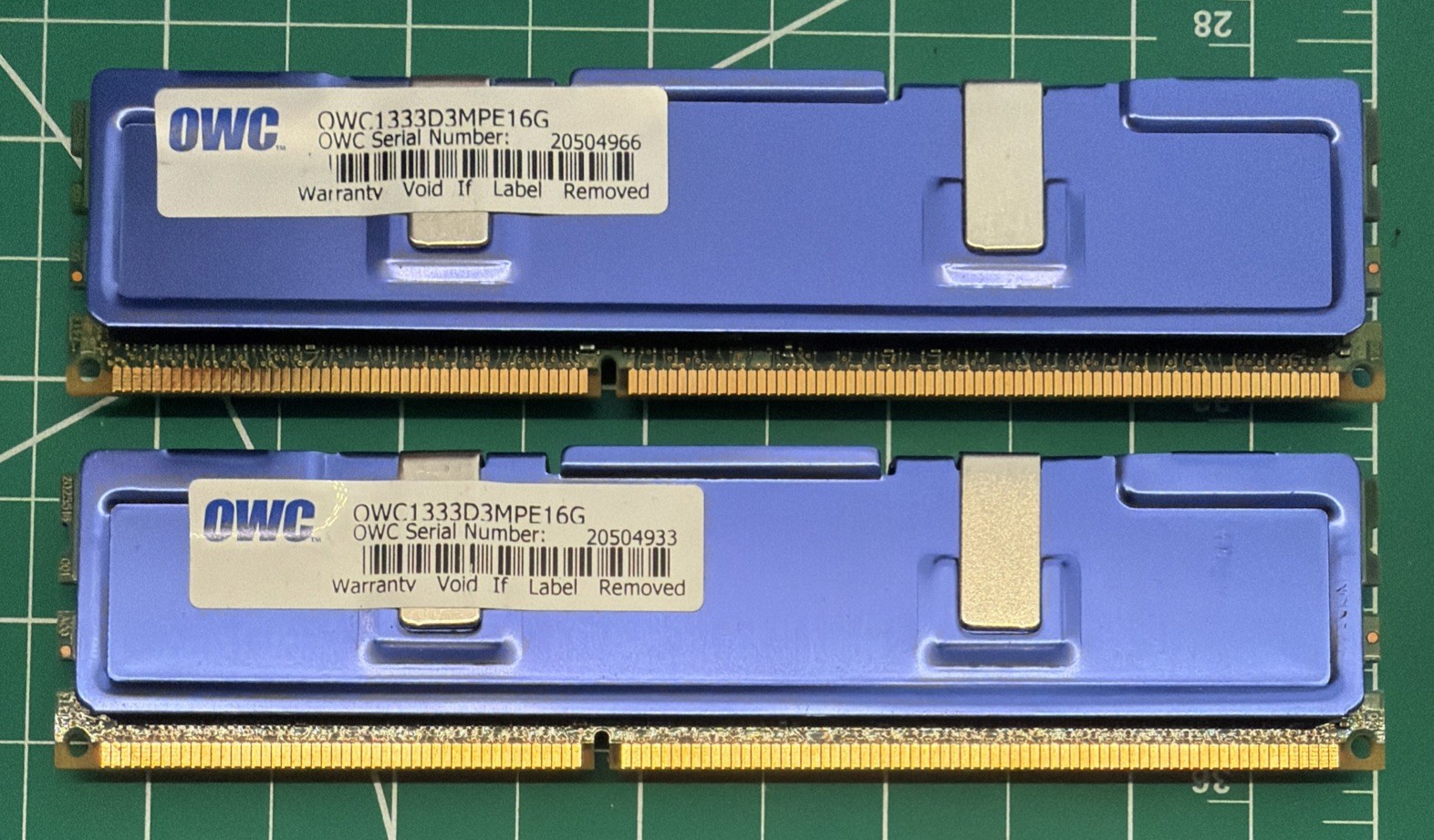 OWC 32GB (2x 16GB) DDR3 1333 MHz RDIMM Mac Memory ram OWC 1333D3MPE
