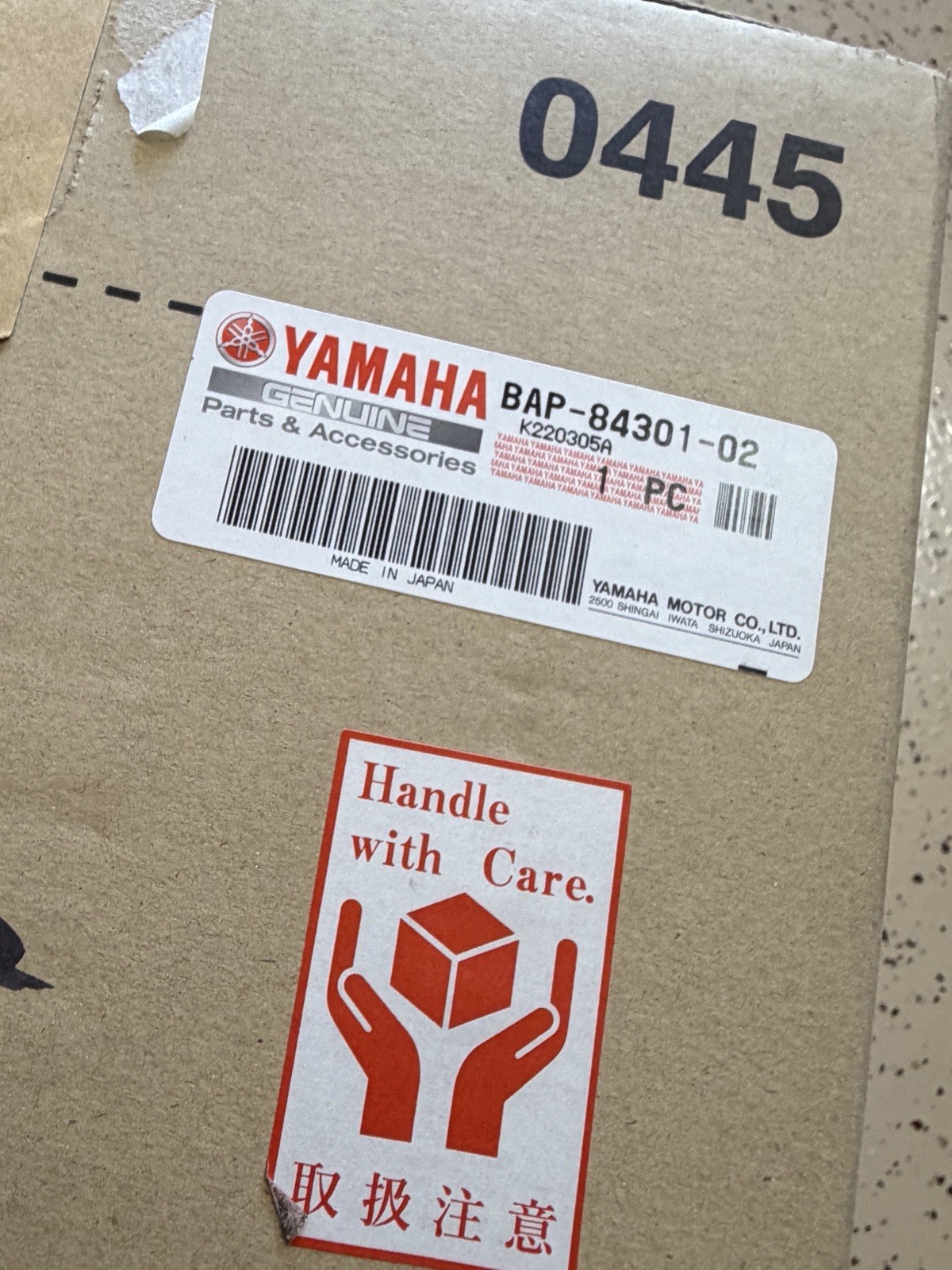 Yamaha Genuine BAP-84301-02-00 For Tracer 9 GT