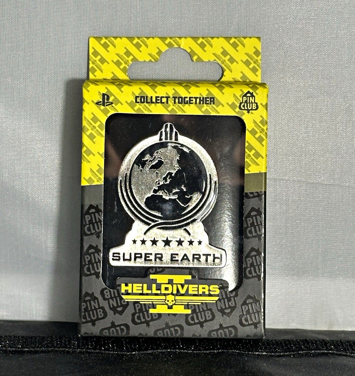 Helldivers II PlayStation Super Earth Pin Club Collect Together Pinback Button