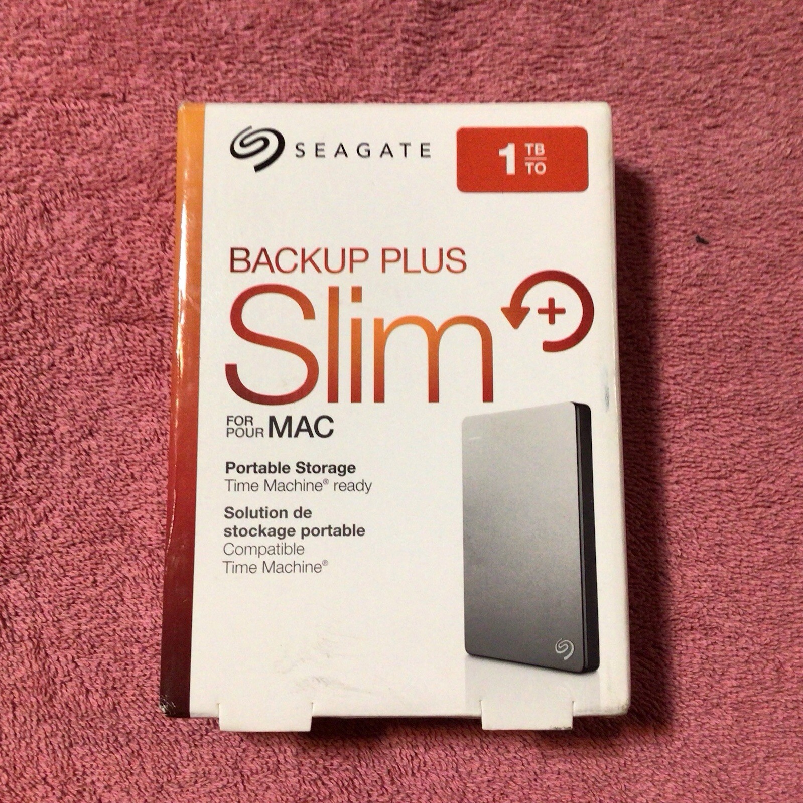 Seagate Back Up Plus Slim Portable Storage 1TB For Mac Open Box Seagate Back Up Plus Slim Portable Storage 1TB For Mac Open Box