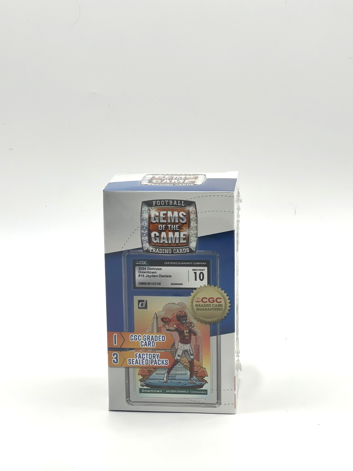 2025 CGC Football Gems of the Game Box 1 Graded Card & 3 Packs - FACTORY SEALED