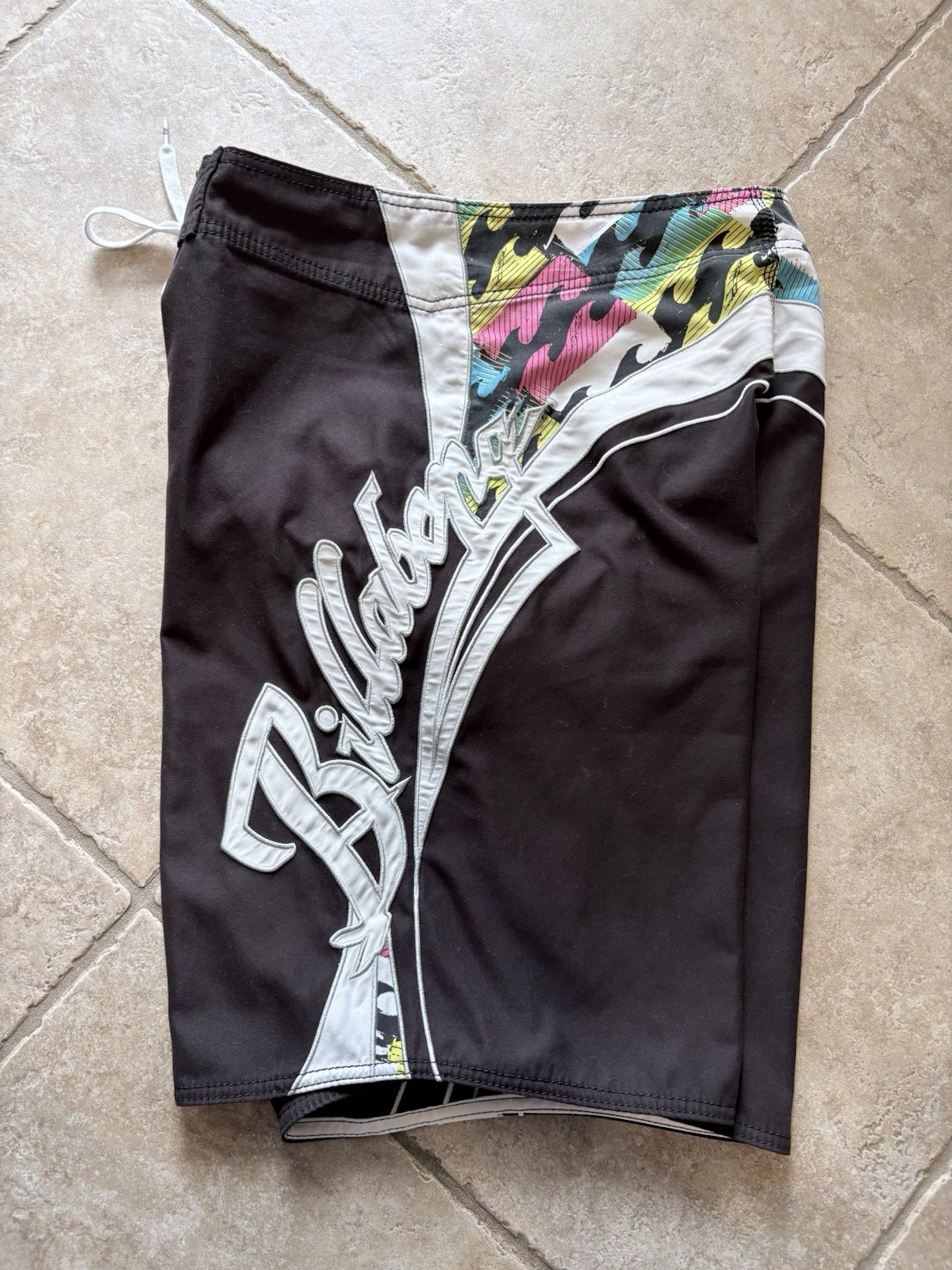 Vintage Y2K Billabong Mark Occhilupo Occy Signature Board Shorts Size 33