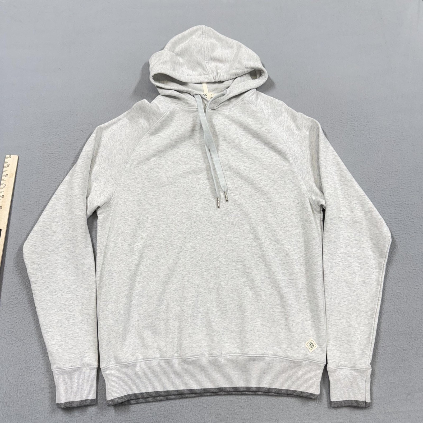 Tasc Hoodie Mens Large Gray French Terry Pullover Logo Stadium Lightweight Knit